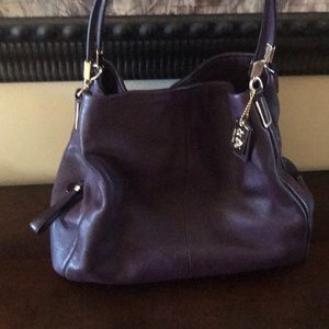COACH EDIE all leather shoulder bag